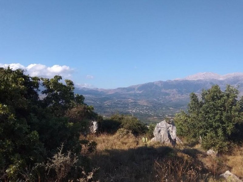 Kokkino Chorio Kreta, Kokkino Chorio: Grundstück mit Panoramablick auf die Landschaft zu verkaufen Grundstück kaufen